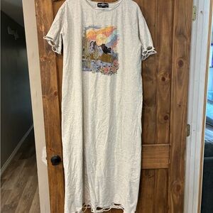 Graphic Print Casual Dress